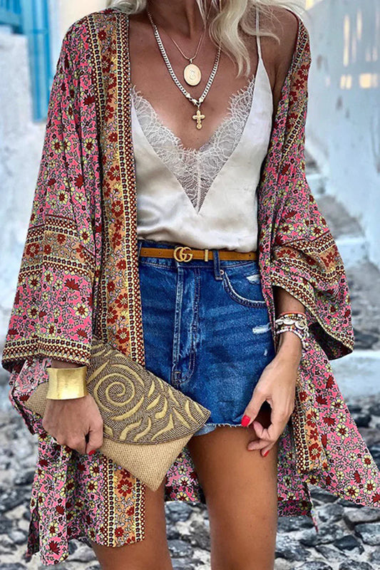 Bohemian print jas