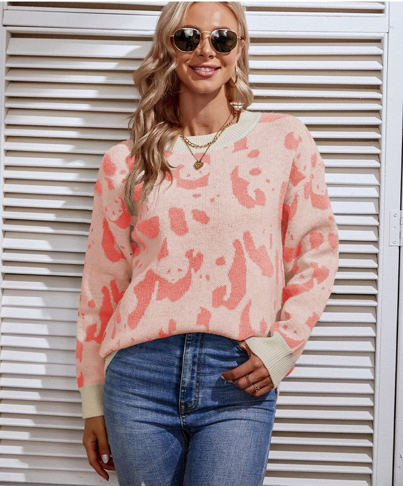 Sweater met dierenprint voor dames - Perfect voor wintermode