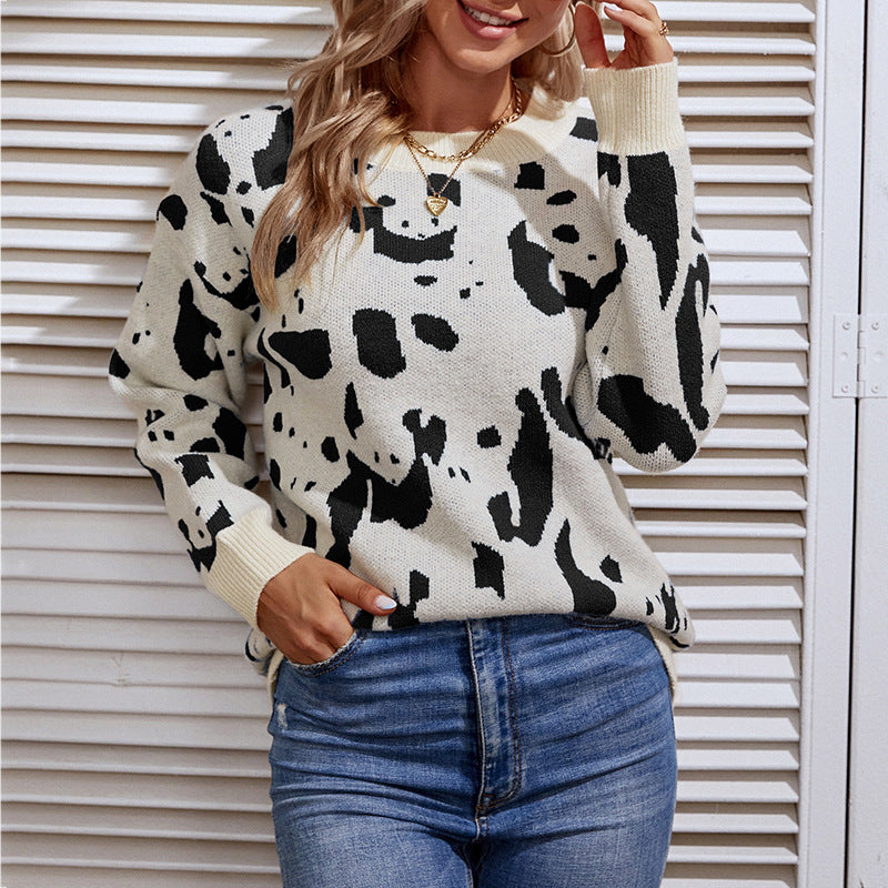 Sweater met dierenprint voor dames - Perfect voor wintermode