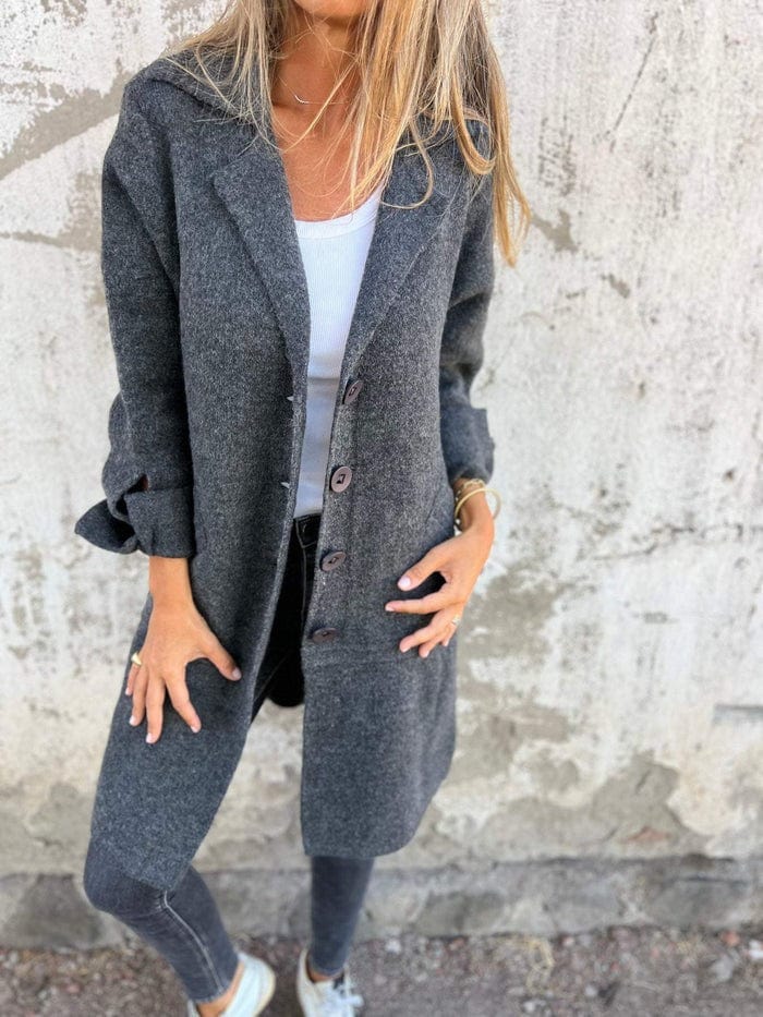 Veste Minimaliste à Manches Longues Chic – Effortless Style